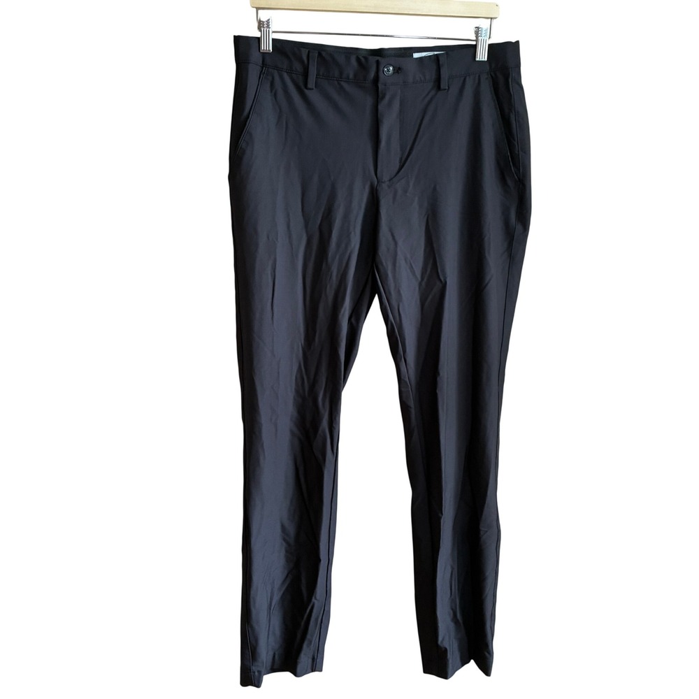 Greg Norman Performance Golf Pants 32x30 Black Mens Stretch Trousers
